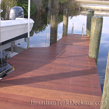 A dock made of Brazilian Teak